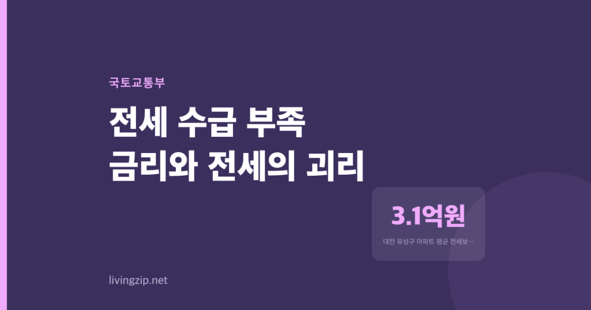 금리 3.4%인데 전세보증금은 왜 내려오지 않을까
